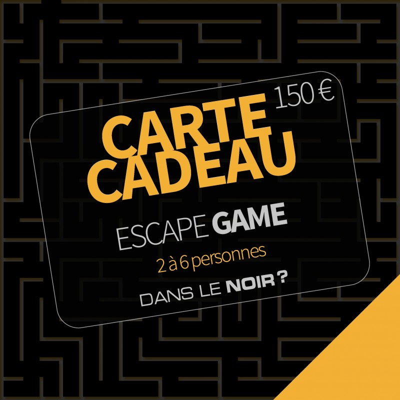 carte cadeau escape game dans le noir paris